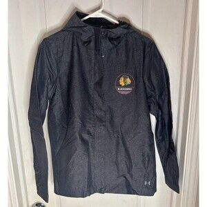 Chicago‎ Blackhawks Under Armour Boy's Charcoal Hooded Jacket Medium
